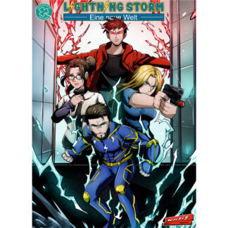 Comicheft über die spannende Geschichte von "LIGHTNING STORM" und anderen Helden.