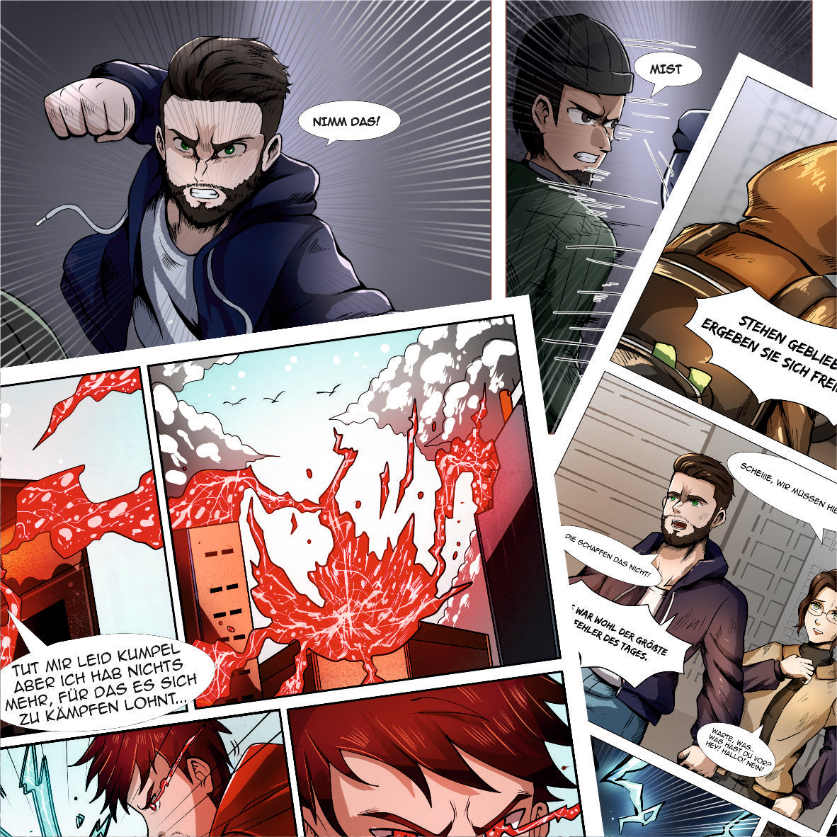 Comicheft über die spannende Geschichte von "LIGHTNING STORM" und anderen Helden.