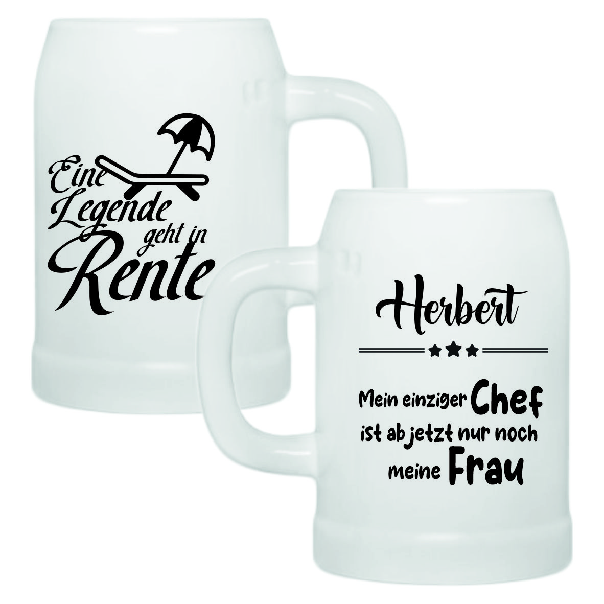 Bierkrug bedruckt mit deinem Motiv - 500 ml