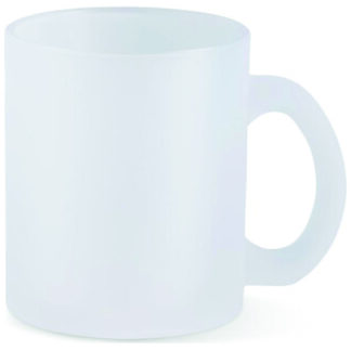 Tasse Frosty aus satiniertem Glas für den Tassendruck mit deinem Motiv