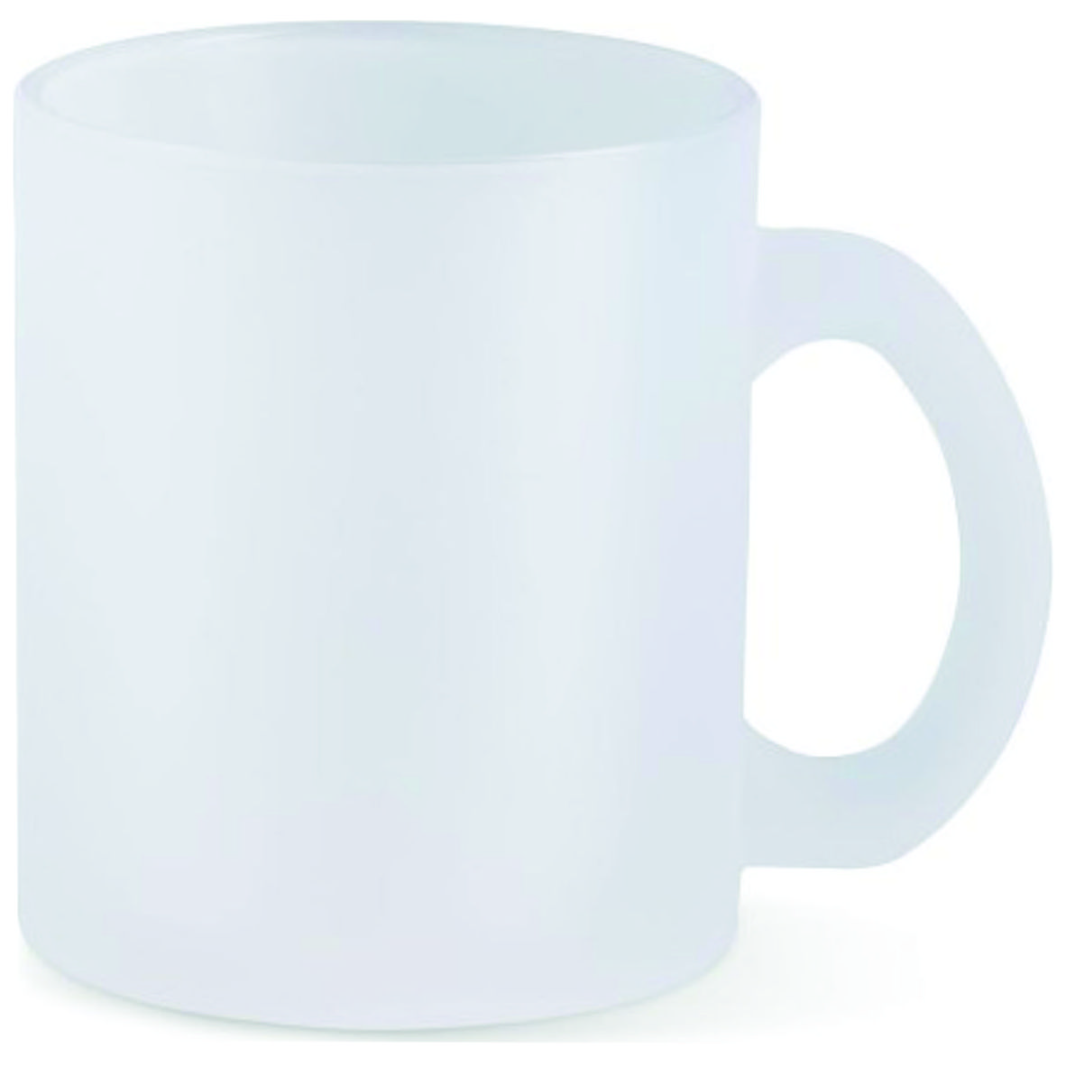 Tasse Frosty aus satiniertem Glas für den Tassendruck mit deinem Motiv