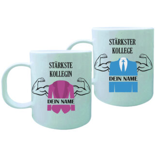 Tasse Extra Weiß Kunststoff 320ml (11oz) - Tassendruck mit deinem Motiv