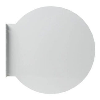 Ausleger - Schild basic doppelseitig, unbeleuchtet, runde Form